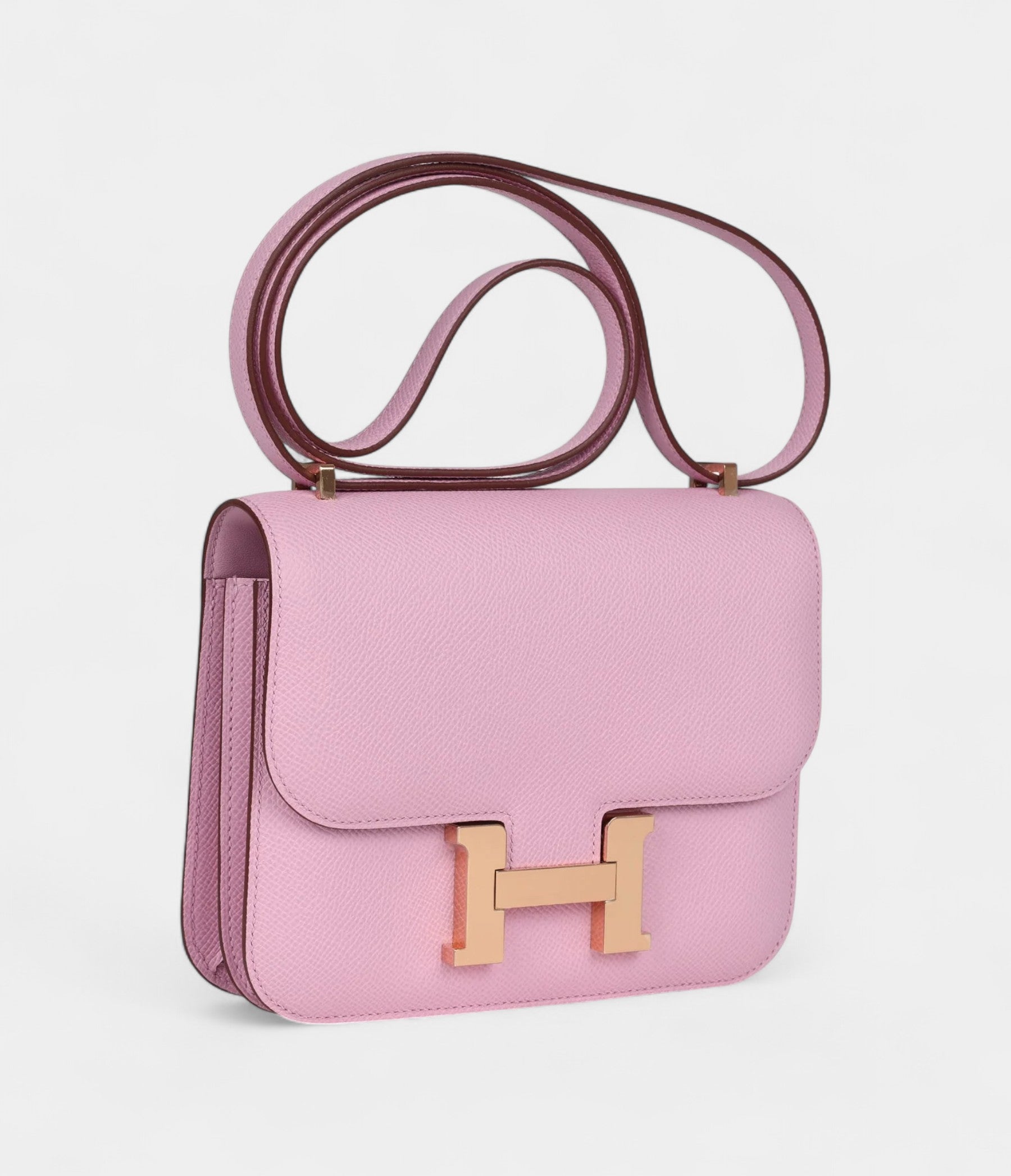 Hermès Constance 18 Mauve Sylvestre Epsom Rose Gold Hardware