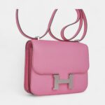 Hermes Constance 18 Mini Bag 5P Pink Epsom Palladium Hardware