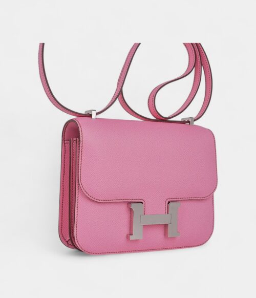 Hermes Constance 18 Mini Bag 5P Pink Epsom Palladium Hardware