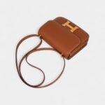 Hermes Constance 18 Mini Bag Gold w/ Gold Hardware Epsom Leather