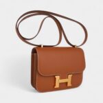 Hermes Constance 18 Mini Bag Gold w/ Gold Hardware Epsom Leather