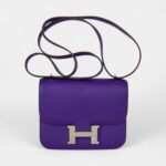 Hermes Constance 18 Mini Very Rare Crocus Purple Epsom Palladium