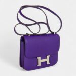 Hermes Constance 18 Mini Very Rare Crocus Purple Epsom Palladium