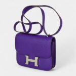 Hermes Constance 18 Mini Very Rare Crocus Purple Epsom Palladium
