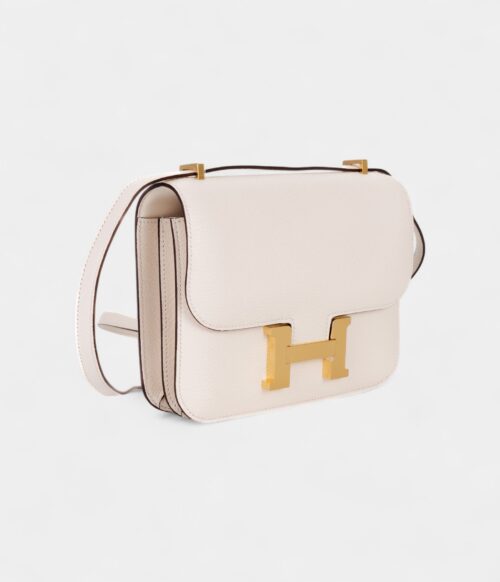 Hermès Constance 18 Mushroom Chevre Gold Hardware