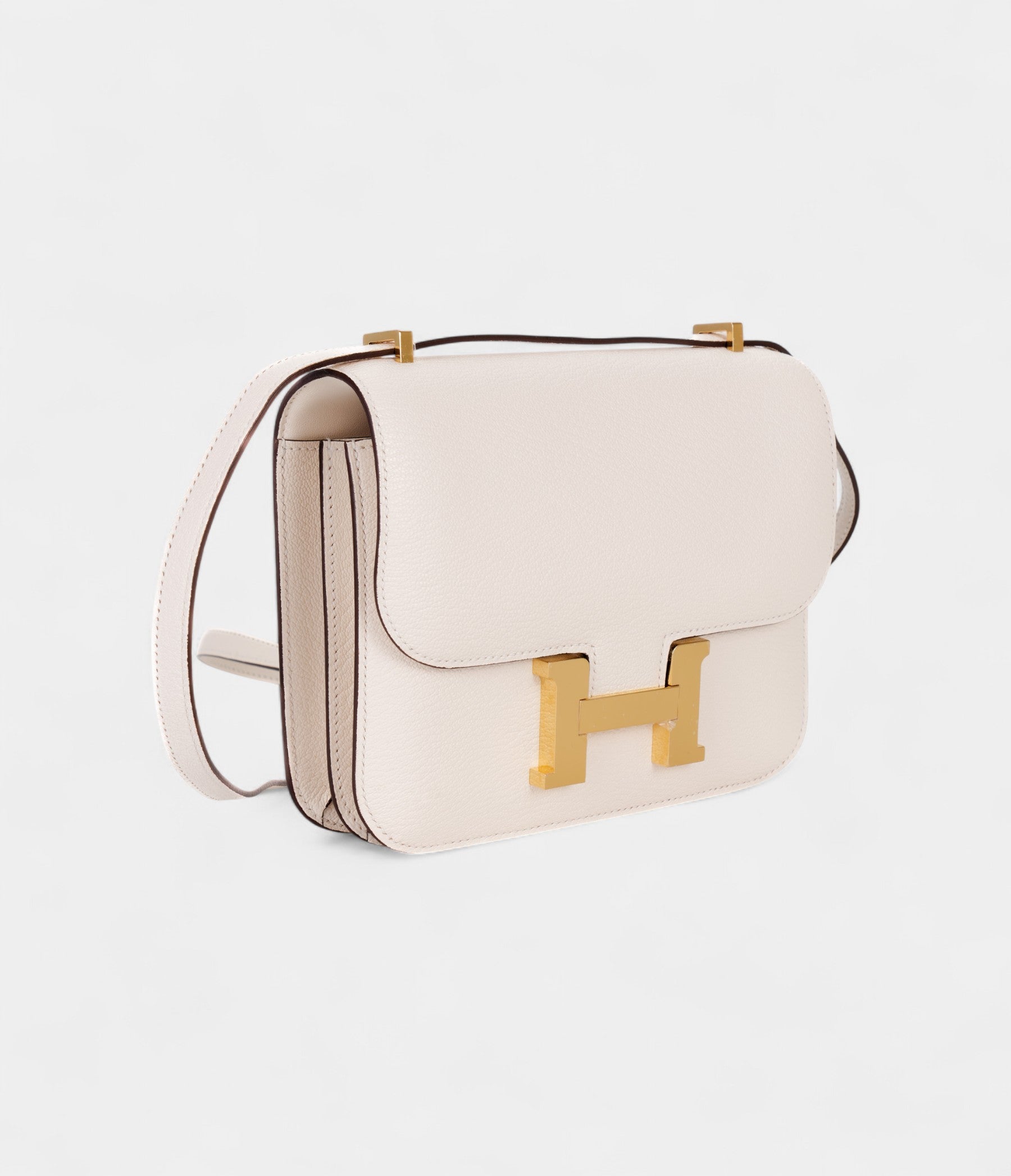 Hermès Constance 18 Mushroom Chevre Gold Hardware