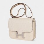 Hermès Constance 18 Nata Ostrich Palladium Hardware