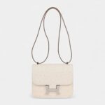 Hermès Constance 18 Nata Ostrich Palladium Hardware
