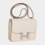 Hermès Constance 18 Nata Ostrich Palladium Hardware