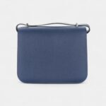 Hermès Constance 18 Navy Blue Epsom Palladium Hardware
