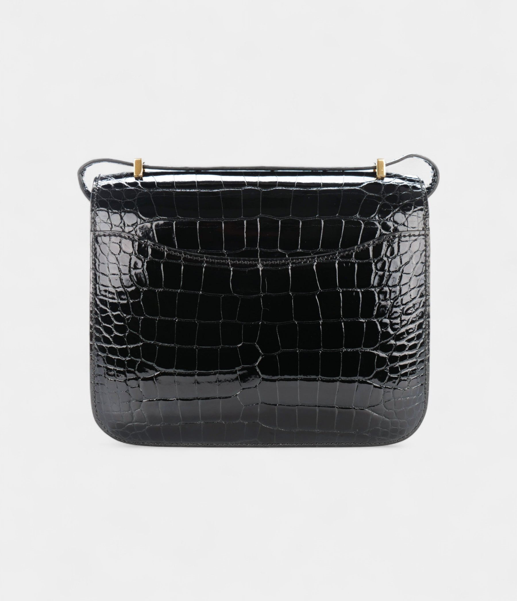 Hermès Constance 18 Noir / Black Alligator Gold Hardware