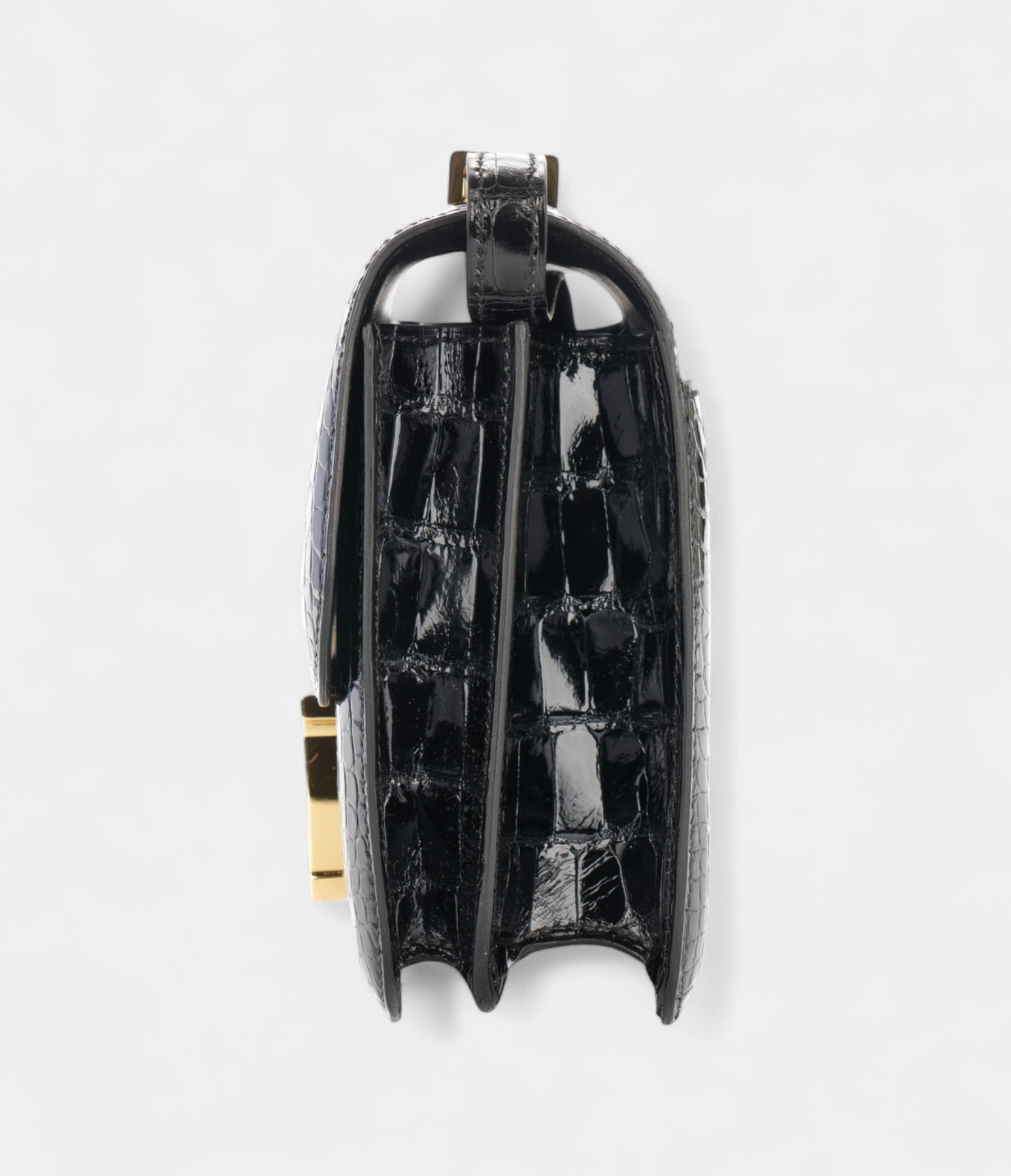 Hermès Constance 18 Noir / Black Alligator Gold Hardware