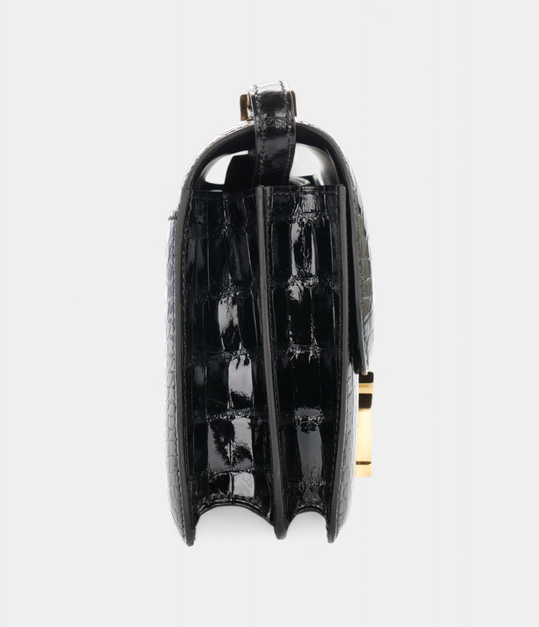 Hermès Constance 18 Noir / Black Alligator Gold Hardware