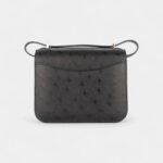 Hermès Constance 18 Noir / Black Ostrich Rose Gold Hardware