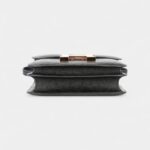 Hermès Constance 18 Noir / Black Ostrich Rose Gold Hardware