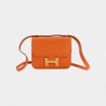 Hermès Constance 18 Orange Epsom Gold Hardware