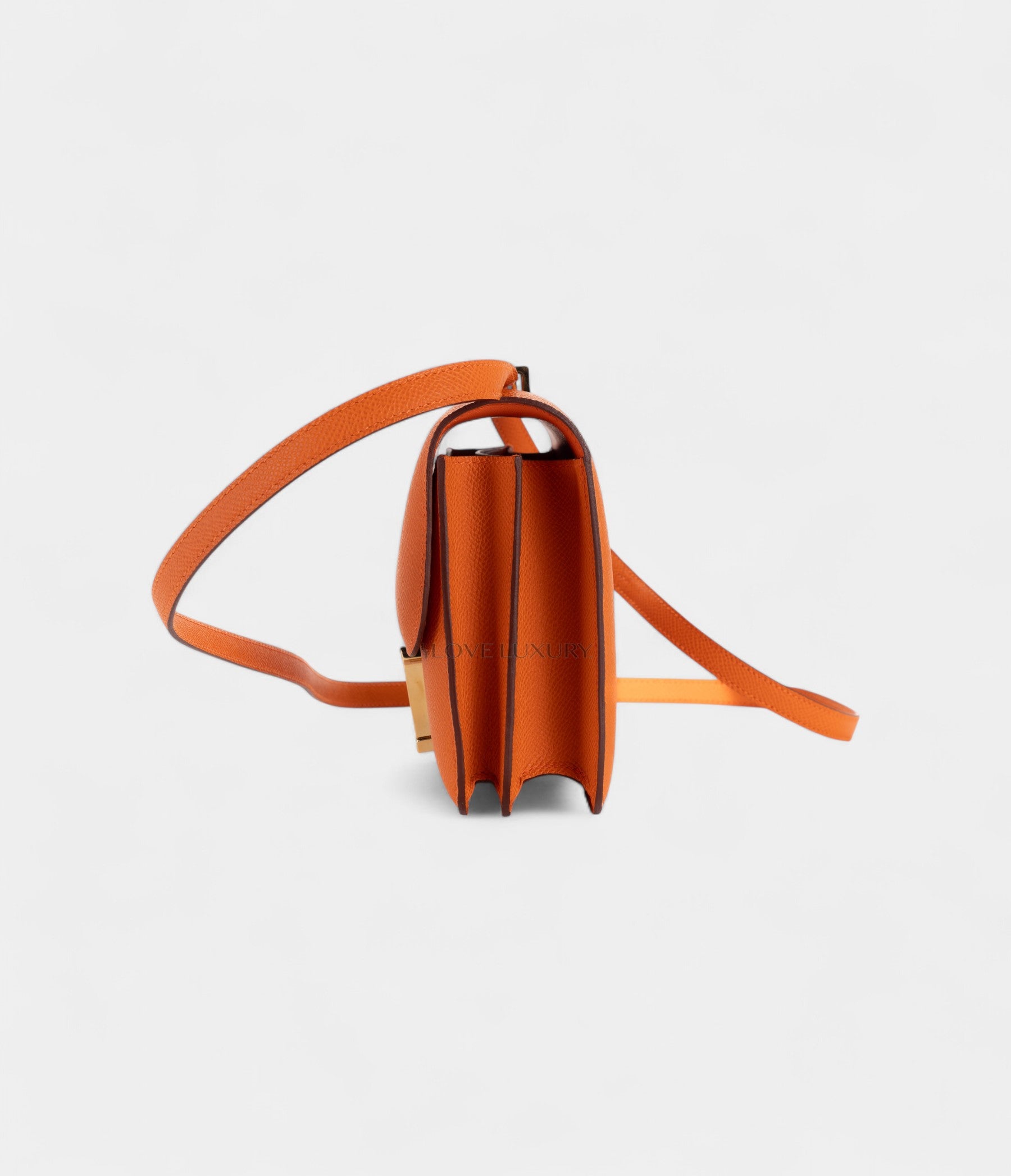 Hermès Constance 18 Orange Epsom Gold Hardware