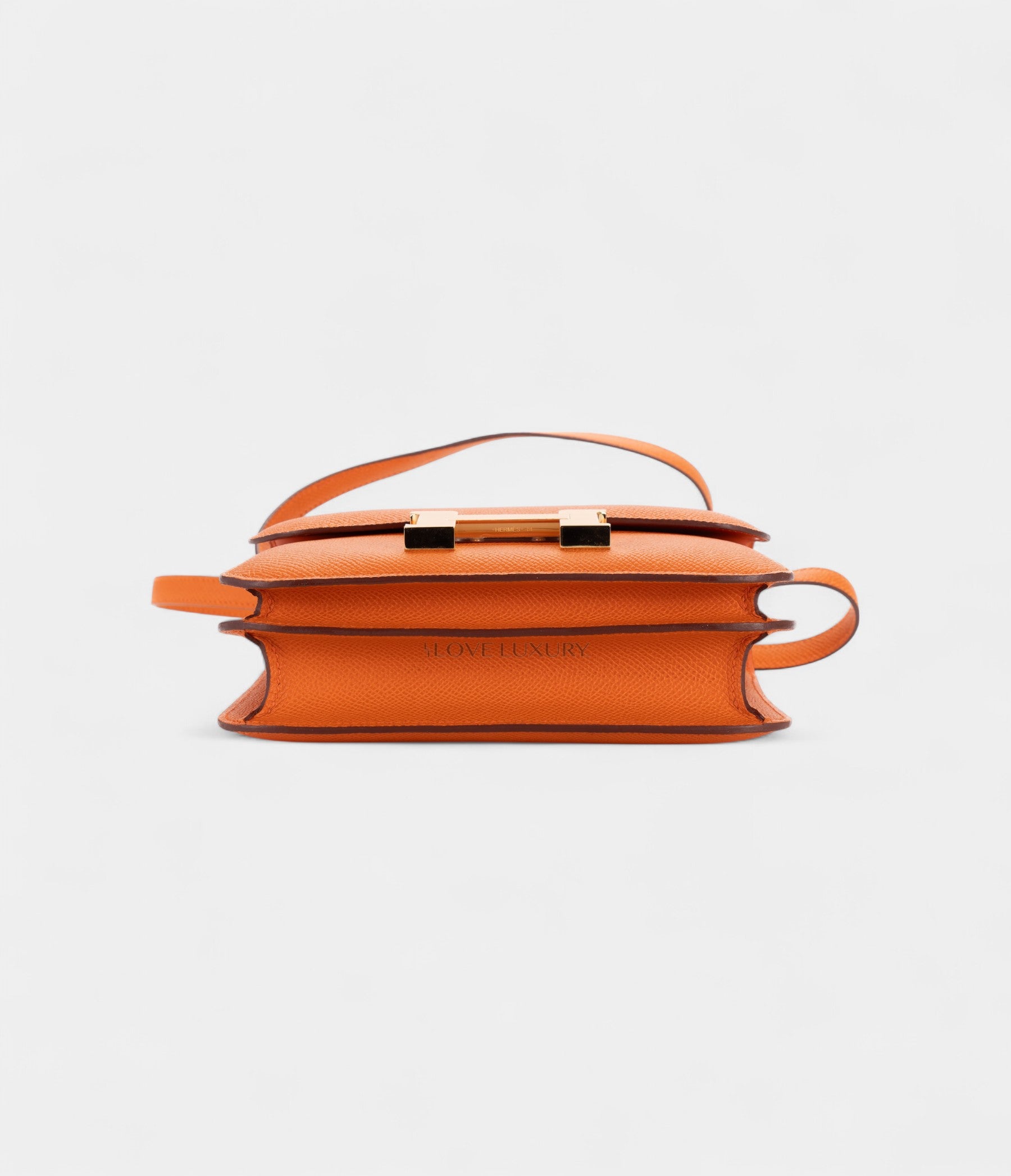 Hermès Constance 18 Orange Epsom Gold Hardware