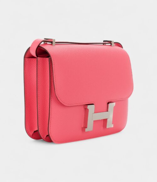 Hermès Constance 18 Rose Azalee Epsom Palladium Hardware