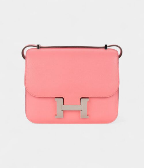 Hermès Constance 18 Rose Été / Terre Battu Evecolour Palladium Hardware