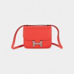 Hermès Constance 18 Rose Texas Chèvre Palladium Hardware