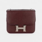 Hermès Constance 19 Rouge Sellier Chevre Mysore Palladium Hardware
