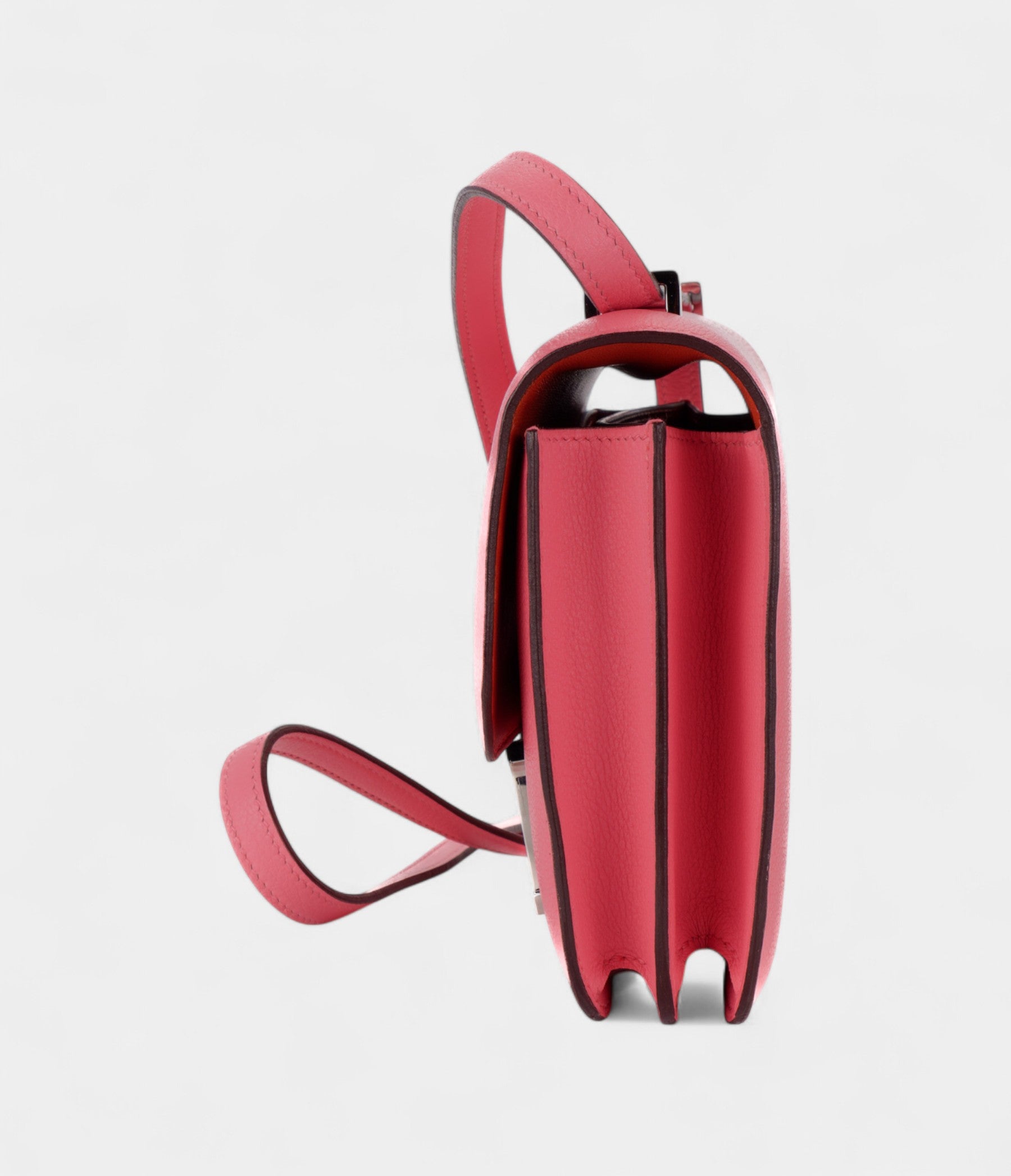 Hermès Constance 18 Verso Rose D’ete/Terre Battue Chevre Palladium Hardware