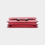 Hermès Constance 18 Verso Rose D’ete/Terre Battue Chevre Palladium Hardware