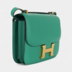 Hermès Constance 18 Vert Jade Epsom Gold Hardware