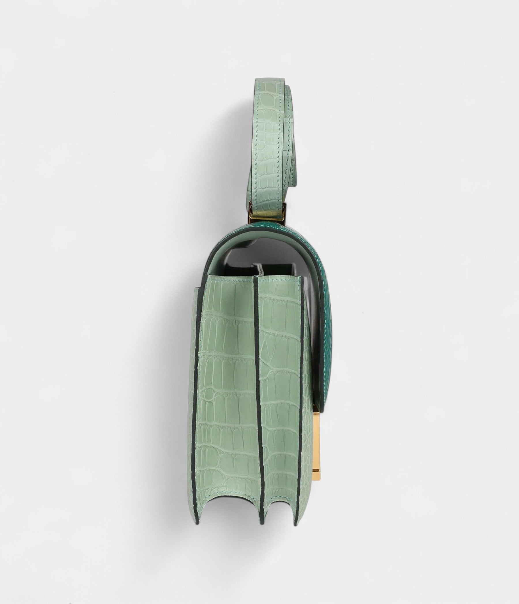 Hermès Constance 24 Bicolor Vert D'eau and Malachite Matte Alligator Gold Hardware