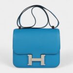Hermès Constance 24 Bleu Zanzibar Evercolor Palladium Hardware