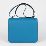 Hermès Constance 24 Bleu Zanzibar Evercolor Palladium Hardware