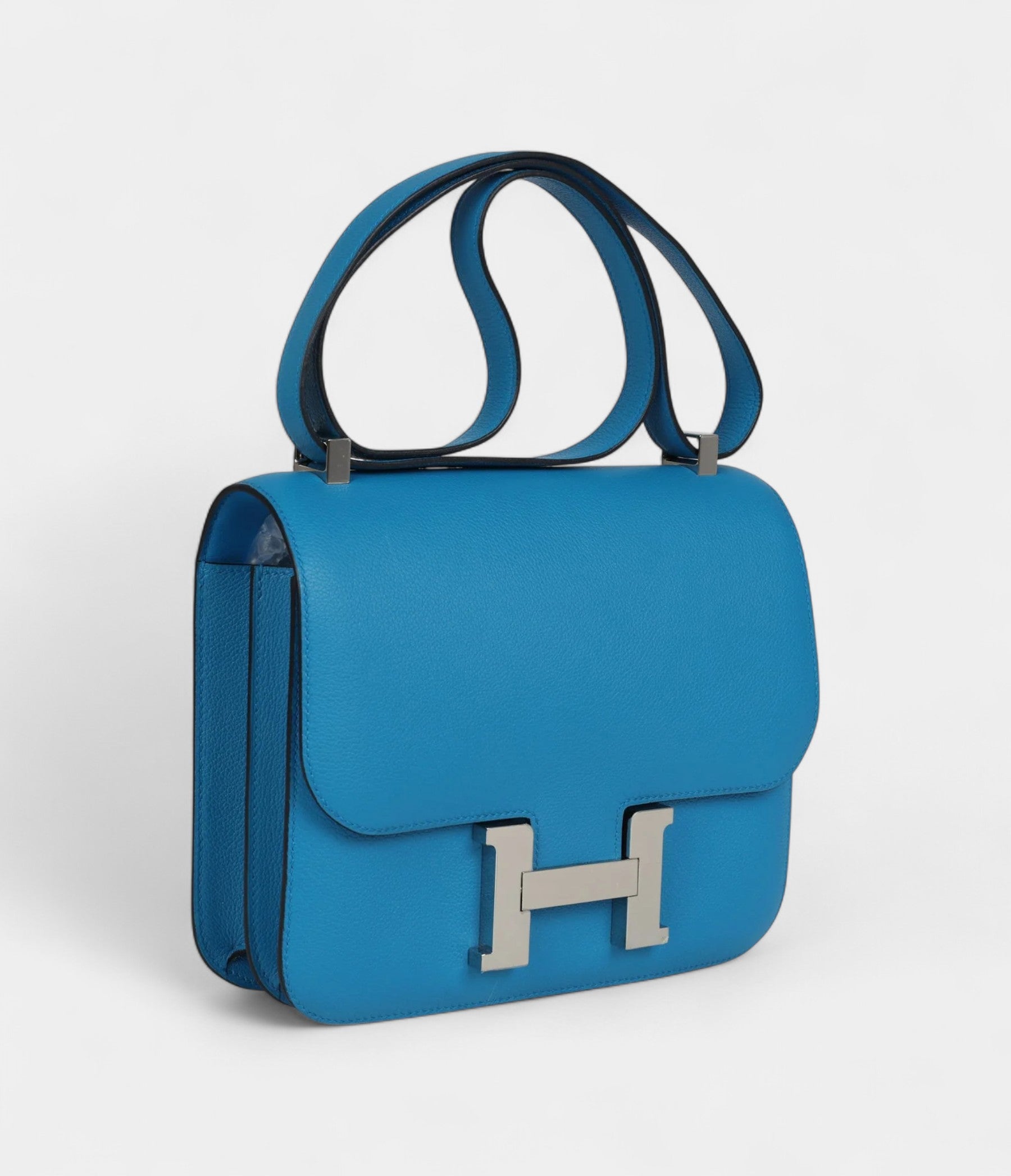 Hermès Constance 24 Bleu Zanzibar Evercolor Palladium Hardware