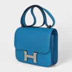 Hermès Constance 24 Bleu Zanzibar Evercolor Palladium Hardware