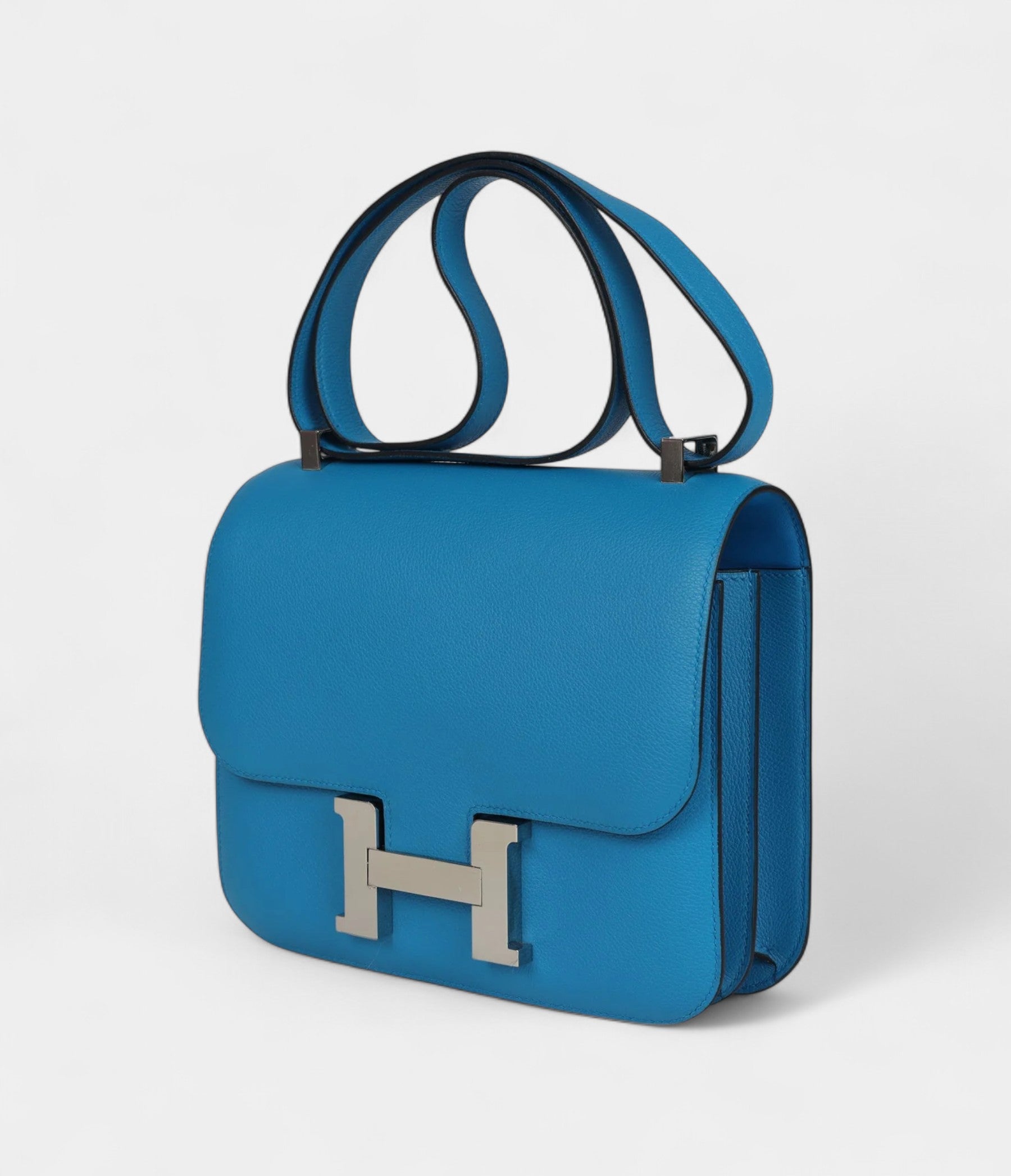 Hermès Constance 24 Bleu Zanzibar Evercolor Palladium Hardware