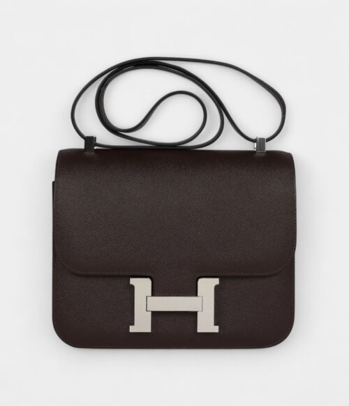 Hermès Constance 24 Chocolate Epsom Palladium Hardware