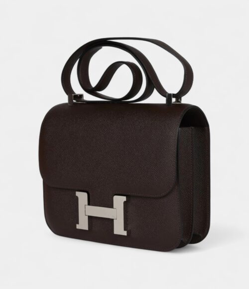 Hermès Constance 24 Chocolate Epsom Palladium Hardware