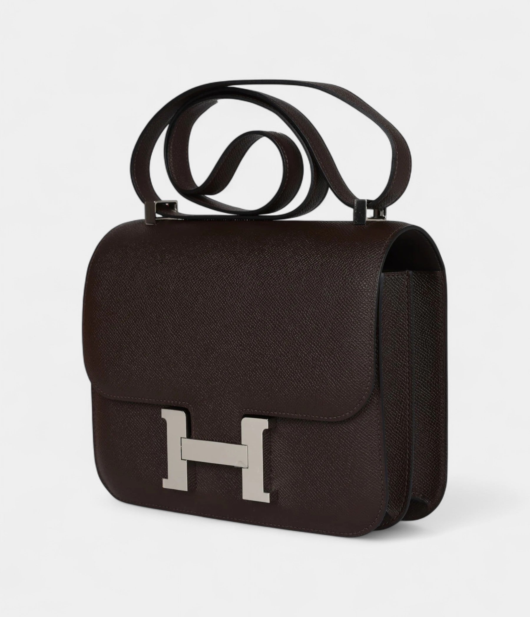 Hermès Constance 24 Chocolate Epsom Palladium Hardware