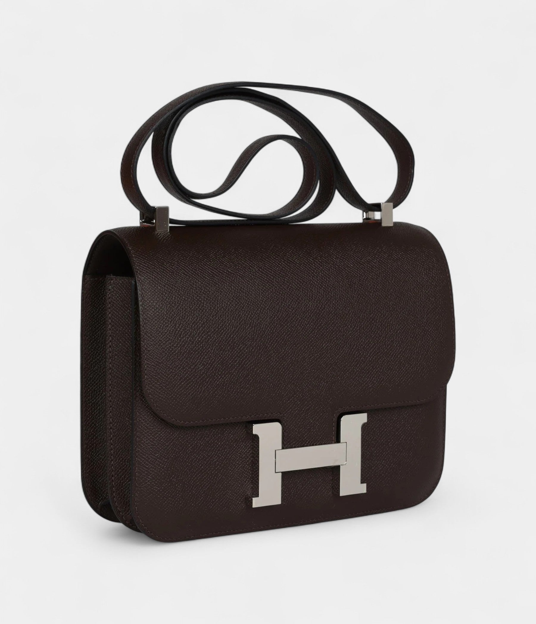 Hermès Constance 24 Chocolate Epsom Palladium Hardware