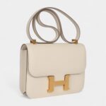 Hermès Constance 24 Craie Epsom Brushed Gold Hardware