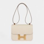 Hermès Constance 24 Craie Epsom Brushed Gold Hardware