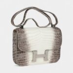 Hermès Constance 24 Himalaya Matte Niloticus Crocodile Palladium Hardware