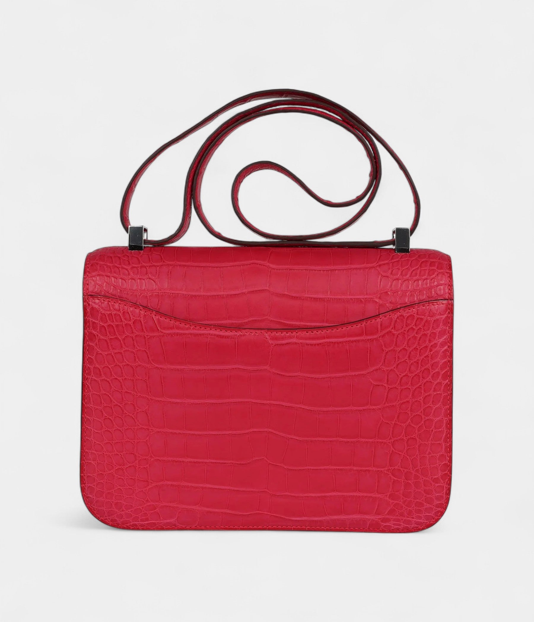 Hermès Constance 24 Rose Extreme Matte Alligator Palladium Hardware