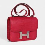 Hermès Constance 24 Rose Extreme Matte Alligator Palladium Hardware