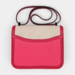 Hermès Constance 24 Rose Shocking and Ecru Toile H Berline and Framboise Swift Palladium Hardware