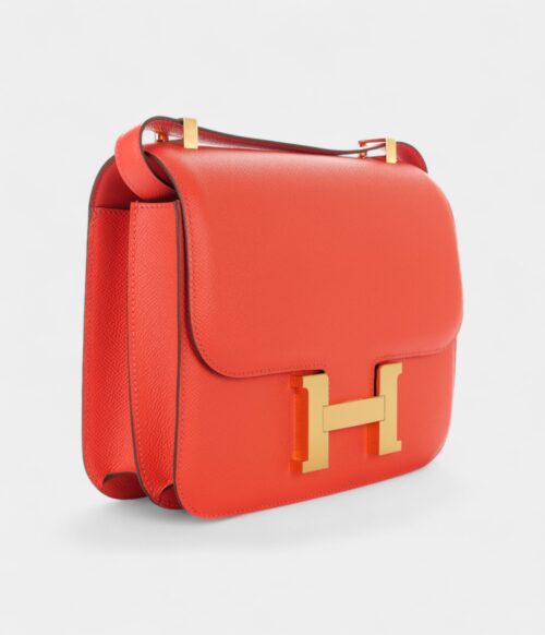 Hermès Constance 24 Rouge Jaipur Epsom Gold Hardware