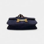 Hermès Constance 24 Vintage Navy Suede Bag GHW
