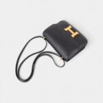 Hermes Constance Bag 18 Black Epsom Gold Hardware