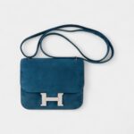 Hermes Constance Bag 18 Blue Ocean Doblis Palladium Limited Edition