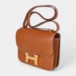 Hermes Constance Bag 18 Rare Fauve Barenia Leather Gold Hardware